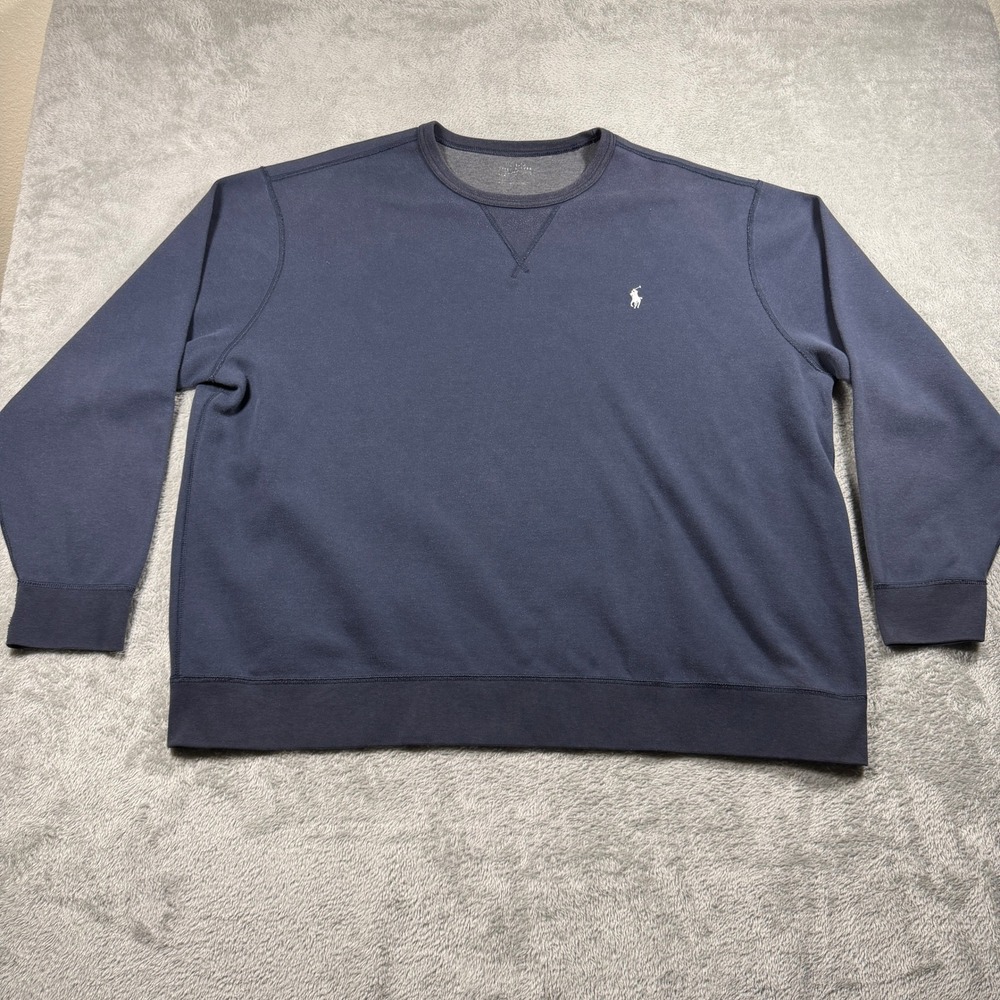 Polo Ralph Lauren Performance Sweatshirt Mens XXL Blue Long Sleeve Crewneck